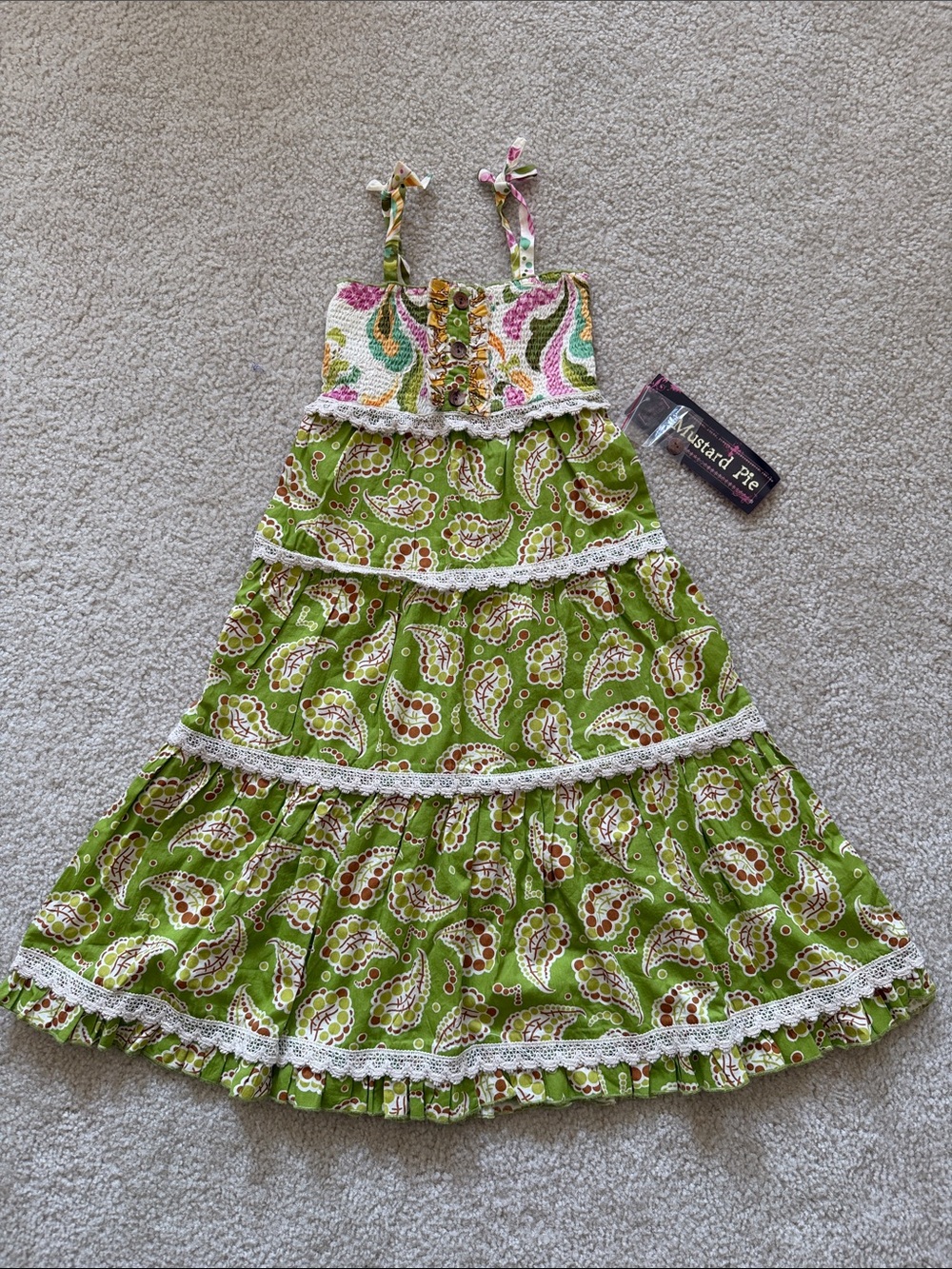 NWT! Girls Mustard Pie boho dress